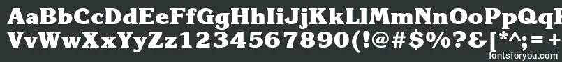 KorinnablacktttBold-fontti – valkoiset fontit mustalla taustalla