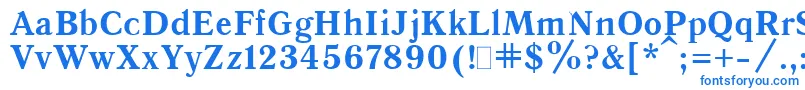 QuantAntiquaBold.001.001 Font – Blue Fonts on White Background