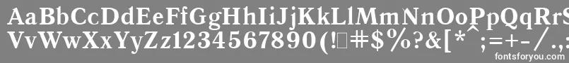 QuantAntiquaBold.001.001 Font – White Fonts on Gray Background