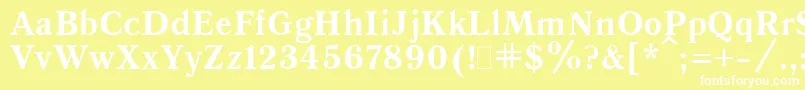 QuantAntiquaBold.001.001 Font – White Fonts on Yellow Background