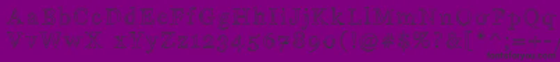 Indifference Font – Black Fonts on Purple Background