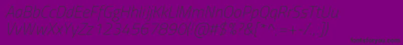 fuente TitilliumwebExtralightitalic – Fuentes Negras Sobre Fondo Morado