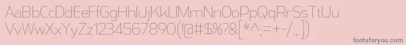 Шрифт AthabascaCdEl – серые шрифты на розовом фоне