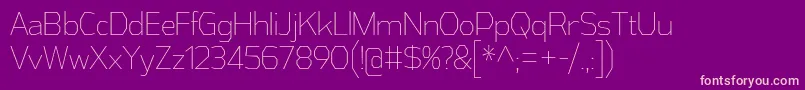 AthabascaCdEl Font – Pink Fonts on Purple Background