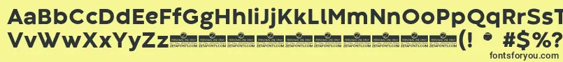 CodecWarmExtraboldTrial Font – Black Fonts on Yellow Background