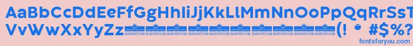 CodecWarmExtraboldTrial Font – Blue Fonts on Pink Background