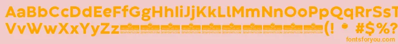 CodecWarmExtraboldTrial Font – Orange Fonts on Pink Background