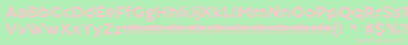 CodecWarmExtraboldTrial Font – Pink Fonts on Green Background