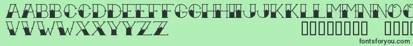 TattooInk Font – Black Fonts on Green Background