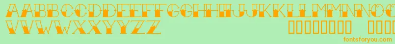 TattooInk Font – Orange Fonts on Green Background