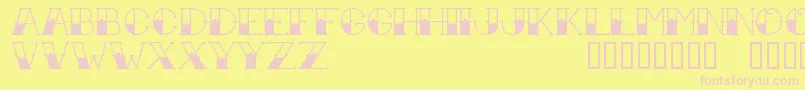 TattooInk Font – Pink Fonts on Yellow Background