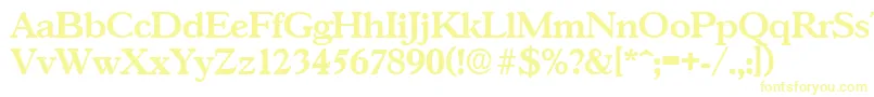 GascogneSerialBoldDb Font – Yellow Fonts