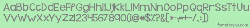 Kgbehindthesehazeleyes Font – Gray Fonts on Green Background