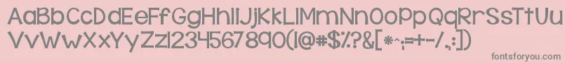 Kgbehindthesehazeleyes Font – Gray Fonts on Pink Background
