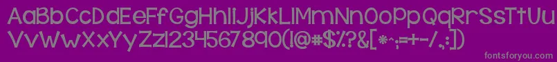 Kgbehindthesehazeleyes Font – Gray Fonts on Purple Background