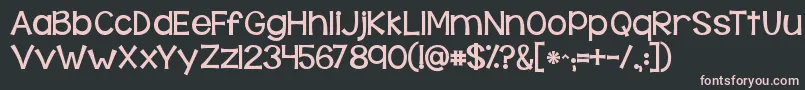Kgbehindthesehazeleyes Font – Pink Fonts on Black Background