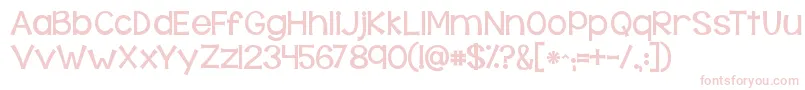Kgbehindthesehazeleyes Font – Pink Fonts on White Background