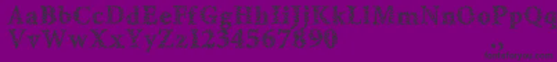 Amltrial Font – Black Fonts on Purple Background