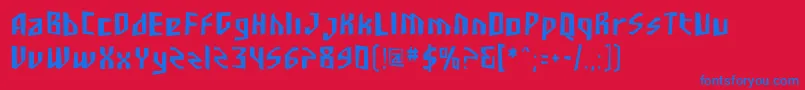 Lisätietoja Sfjunkculturecondensed-fontista Sfjunkculturecondensed-fontti – siniset fontit punaisella taustalla