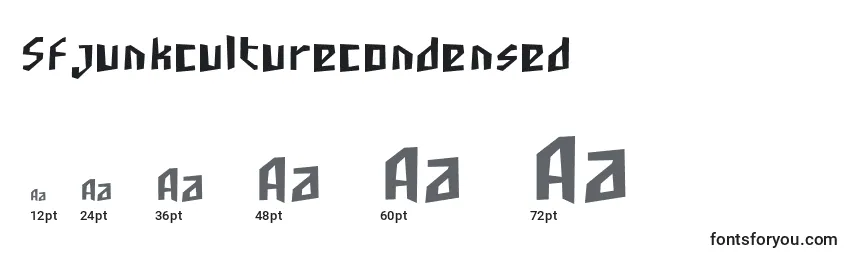 Sfjunkculturecondensed Font Sizes
