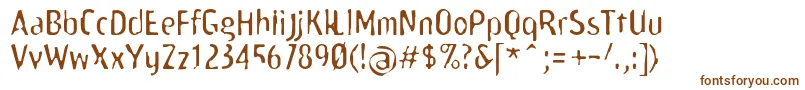 Scamofobiarainc Font – Brown Fonts on White Background