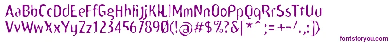 Шрифт Scamofobiarainc – фиолетовые шрифты