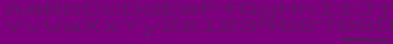 3Megabytes-fontti – mustat fontit violetilla taustalla