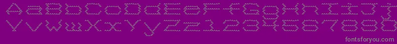 フォント3Megabytes – 紫の背景に灰色の文字