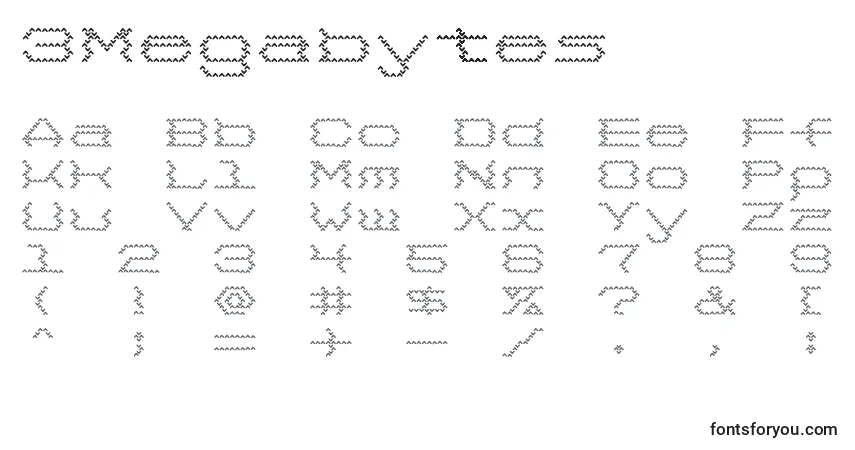 characters of 3megabytes font, letter of 3megabytes font, alphabet of  3megabytes font