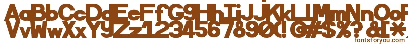 Sematary-fontti – ruskeat fontit valkoisella taustalla