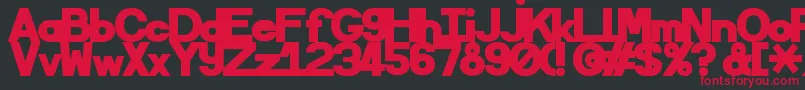 Sematary Font – Red Fonts on Black Background
