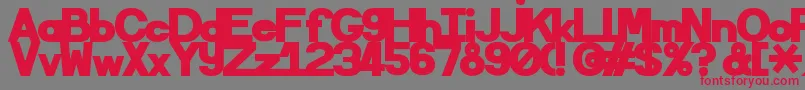 Sematary Font – Red Fonts on Gray Background