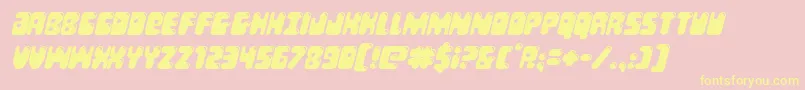 Bubblebuttital Font – Yellow Fonts on Pink Background