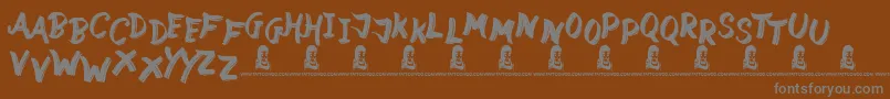 StreetWild Font – Gray Fonts on Brown Background