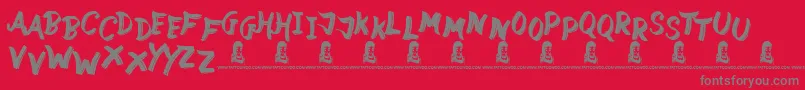 StreetWild Font – Gray Fonts on Red Background