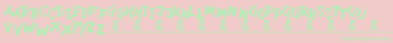 StreetWild Font – Green Fonts on Pink Background