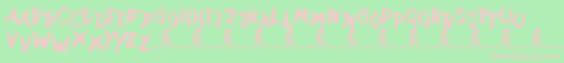 StreetWild Font – Pink Fonts on Green Background