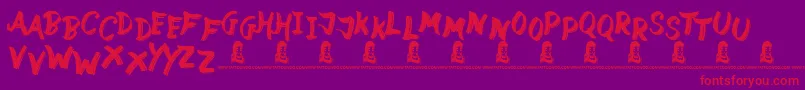 StreetWild Font – Red Fonts on Purple Background