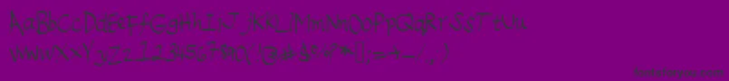 Шрифт Emileedigital – чёрные шрифты на фиолетовом фоне