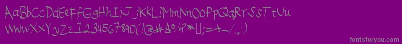 Emileedigital-Schriftart – Graue Schriften auf violettem Hintergrund