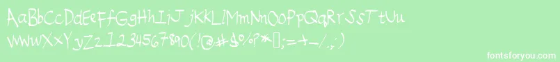 Emileedigital Font – White Fonts on Green Background