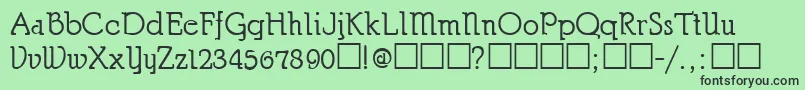 ChurchmanRegular Font – Black Fonts on Green Background