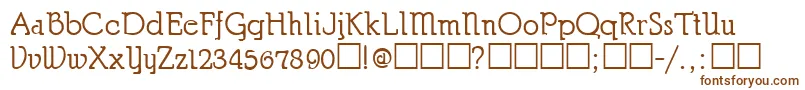 ChurchmanRegular Font – Brown Fonts on White Background