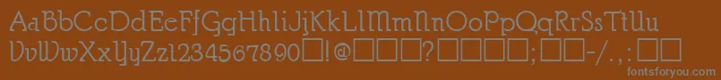 Шрифт ChurchmanRegular – серые шрифты на коричневом фоне