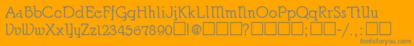 ChurchmanRegular Font – Gray Fonts on Orange Background