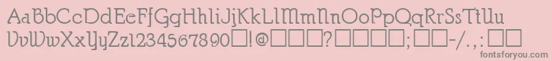 ChurchmanRegular Font – Gray Fonts on Pink Background