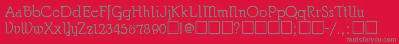 ChurchmanRegular Font – Gray Fonts on Red Background