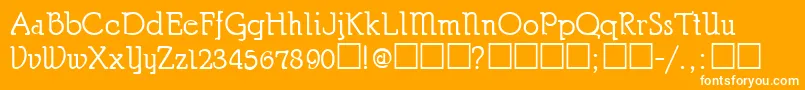 ChurchmanRegular Font – White Fonts on Orange Background