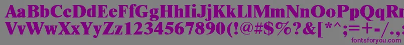 Nwx95C Font – Purple Fonts on Gray Background