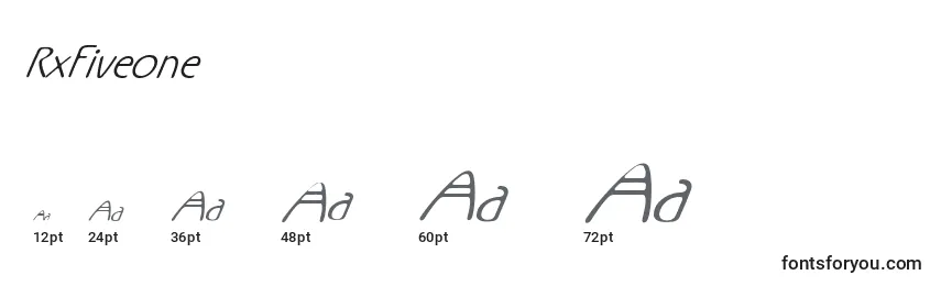 RxFiveone Font Sizes